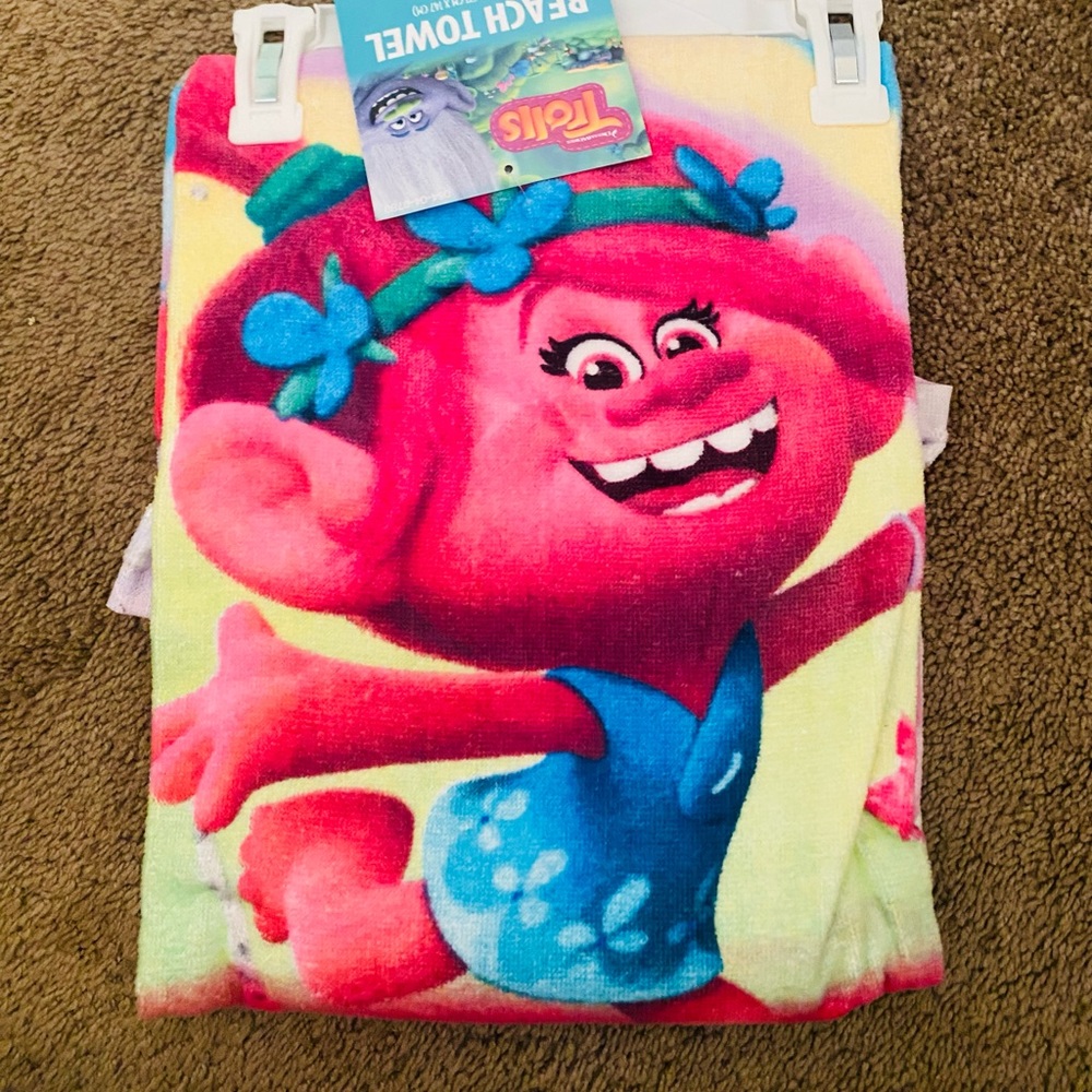 Trolls beach towel